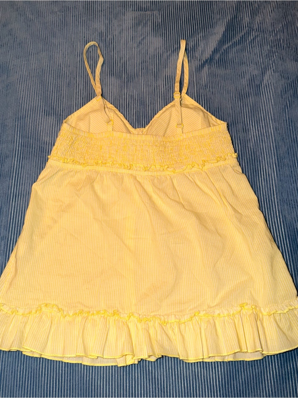 Yellow Ruffle-Trim Cami Top - Picture 6 of 10